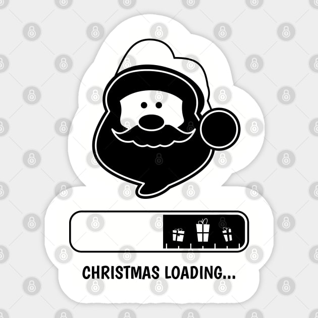 Christmas loading Sticker by Mande Art